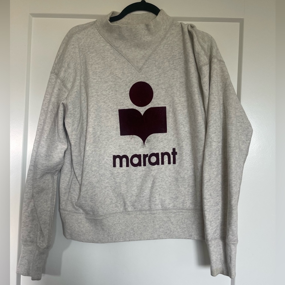 Isabel Marant  grey and maroon sweater